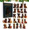 Doberman Advent Calendar 2025 24 Day Christmas Countdown Box with Acrylic Ornaments Multifunctional Holiday Tree Decor And Dog Lover Gift