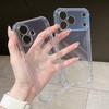 Мягкий прозрачный противоударный чехол из ТПУ для iPhone 17Air 17 16 16E 15 14 13 12 Plus Pro Max Ультратонкий силиконовый чехол с бампером-подушкой безопасности