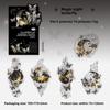 Journamm 10 PCS PET Stickers Butterfly Moon Theme Decorative Stickers Diary Scrapbooking Material Deco Album Stationery Stickers