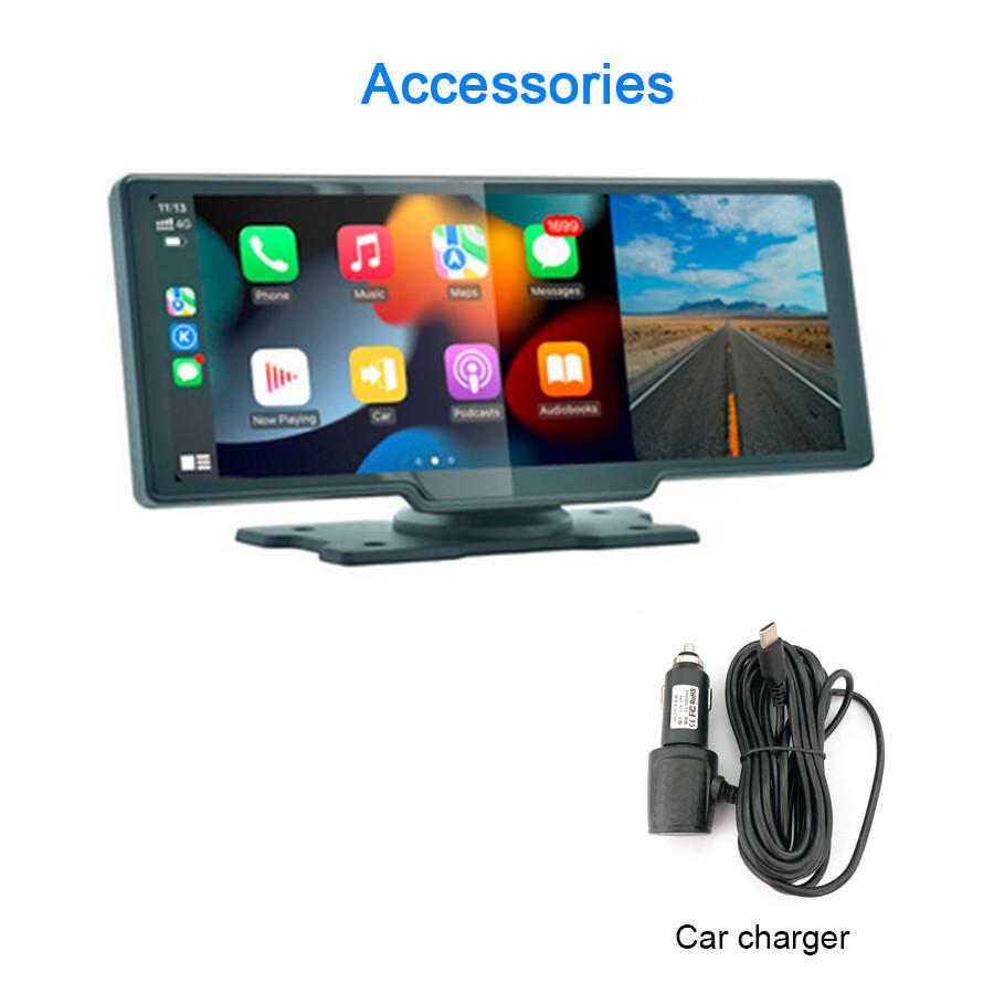 Поддержка беспроводного Carplay Android Auto Bluetooth WiFi Запись DVR 10.26" Плеер