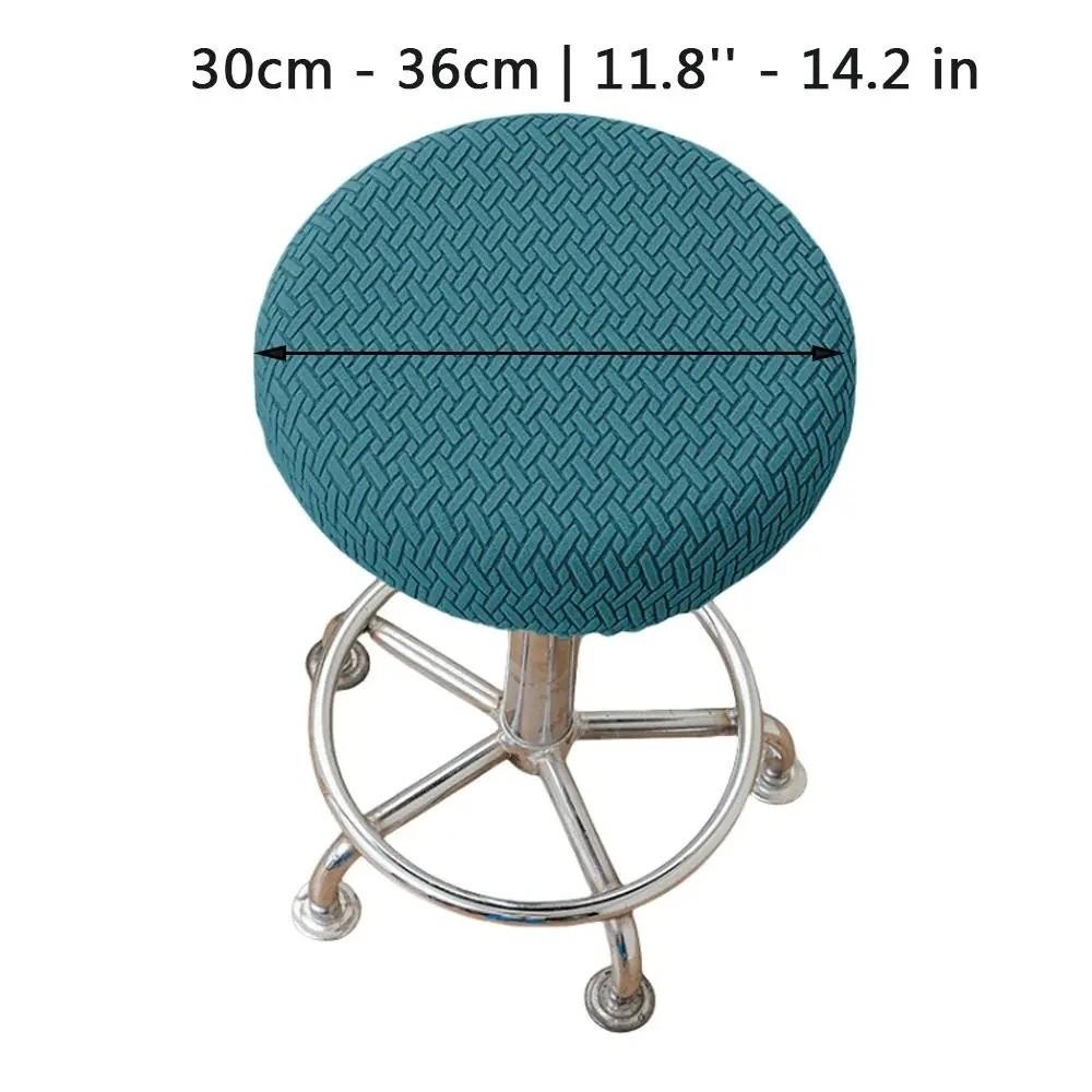 Stretchable Bar Round Stool Cover Thickened Stool Cushion Cover Soft Seat Chair Slipcover