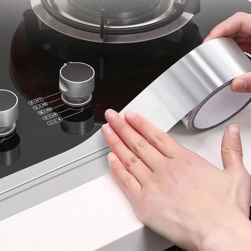 Высокотемпературная наклейка из алюминиевой фольги для столешниц кухонной плиты Водонепроницаемая наклейка для жиростойких раковин Самоклеящиеся наклейки на швы