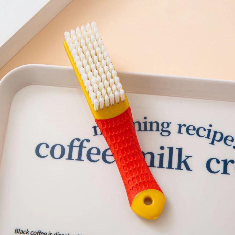Versatile Shoe Cleaning Brush with Soft Bristles and Press-Type Liquid Dispenser - Gentle on Shoes