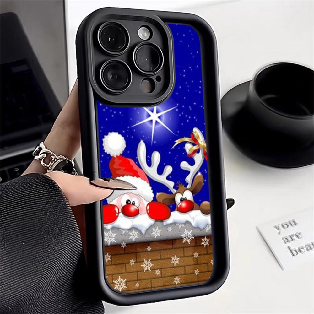 Чехлы для телефонов Ae111 с рождественским дизайном для Xiaomi 14T 12 11 Lite 5G NE Redmi 13C 14C 9C 9a A3 Note 12 Pro 10 11s Angel Eye Ladder Защитный чехол