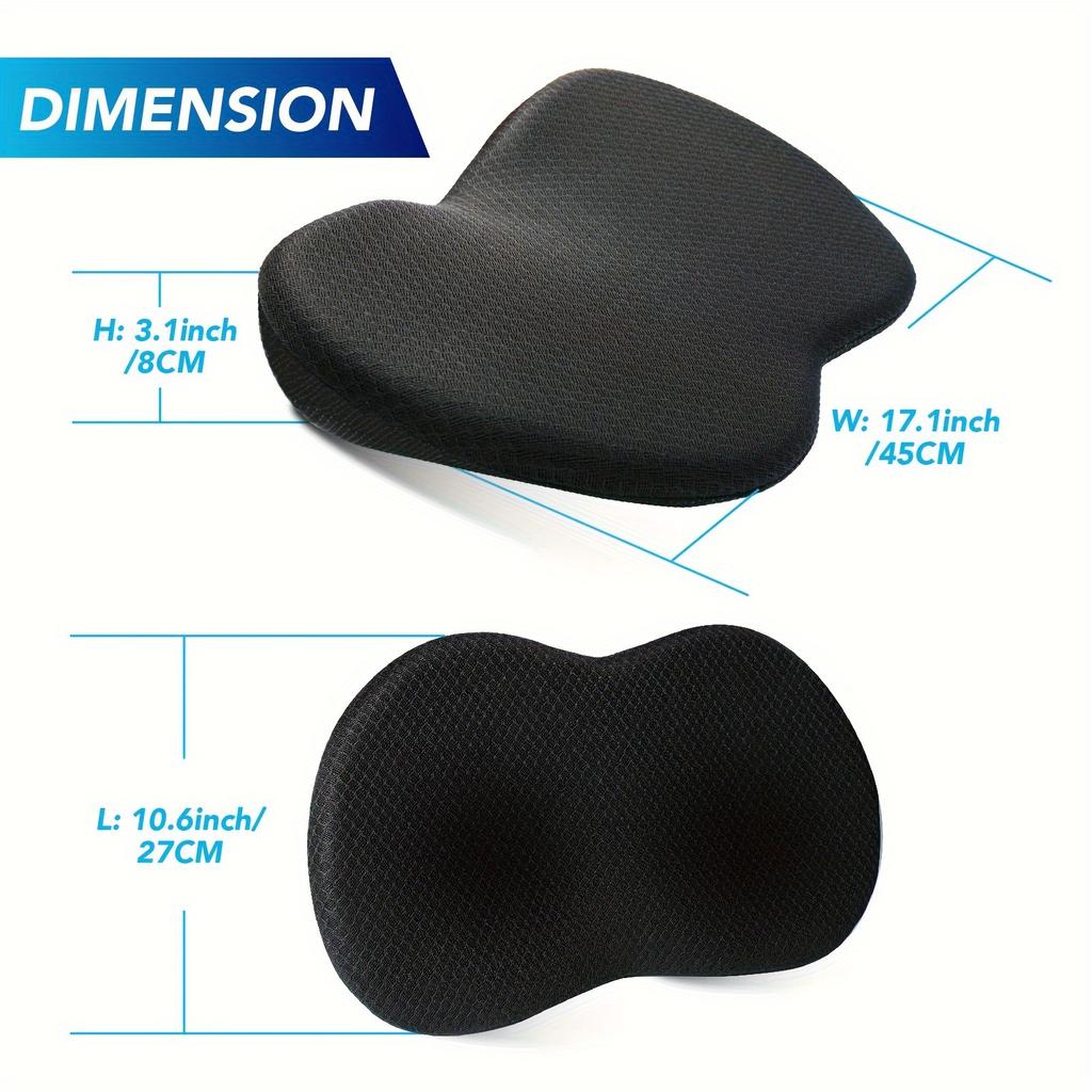 Memory Foam Seat Cushion: Enhances Comfort, Improves Posture, And Reduces Sitting Pressure,Perfect for Cars, Trucks