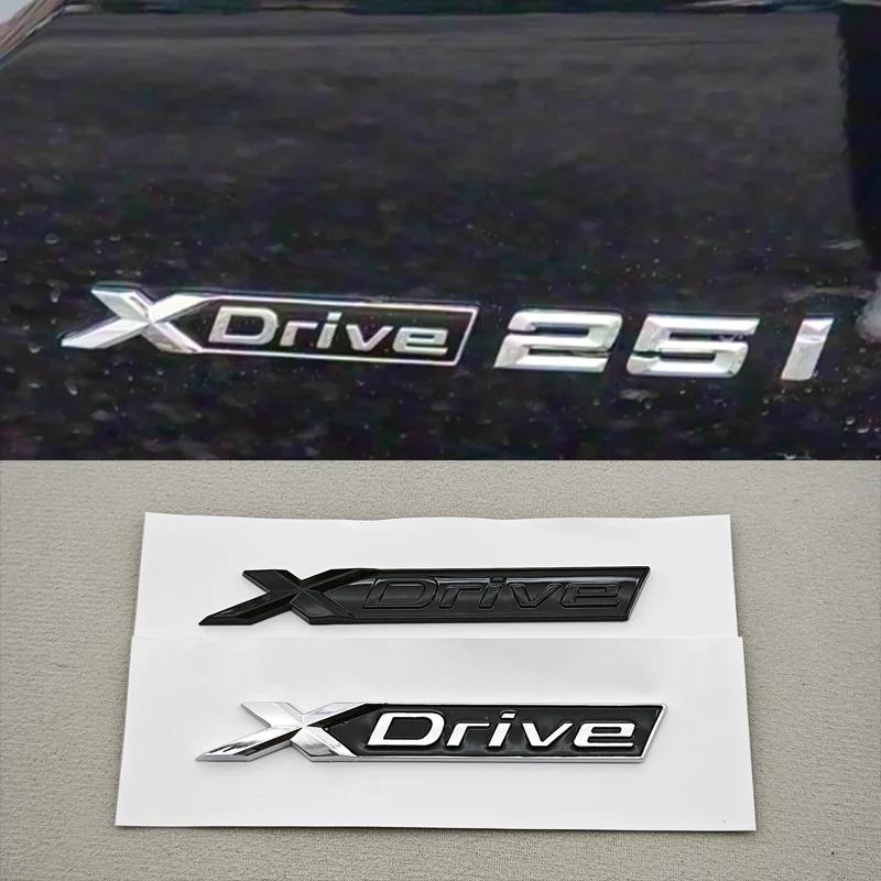 3D ABS Логотип XDrive Эмблема X Drive Значок на задний багажник автомобиля Наклейка на крыло для BMW Xdrive 3 Серии 5 Серии X1 X3 X5 Аксессуары