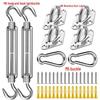 Heavy-Duty Stainless Steel Shade Sail Awning Accessories with Diamond Turnbuckles