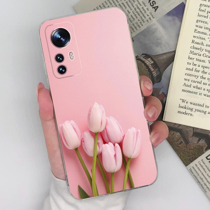 For Xiaomi Black Shark 1 2 3 4 5 Pro 12 12S 12X 12T 13 15T Elegant Flower Phone Case Soft Transparent Silicone Shockproof Shell For Xiaomi Bumper Capa