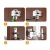 Push To Open Magnetic Cabinet Latch - Dual Wheel Spring Loaded Touch Bead Catch for Low Profile Wardrobe & Cabinet Doors