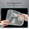 Disposable 4-Compartment Food Container with High Lid