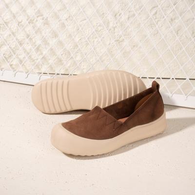 Женские туфли из первого слоя коровьей кожи в ретро-стиле, новая обувь, женские туфли на мягкой подошве, белые туфли на толстой подошве из натуральной кожи