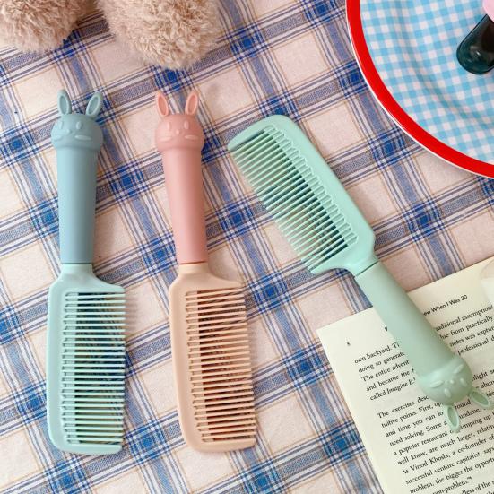 Styling Comb Smooth Frizz Anti-static Anti-knot Massage Hair Pressure Lovely Relieves Scalp Bunny Scalp Detangling Brush Salon