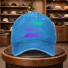 A UnisexS Gradient Triangle Baseball Cap Adjustable And Stylish for Outdoor Use Featuring an Urban Design This Lightweight And