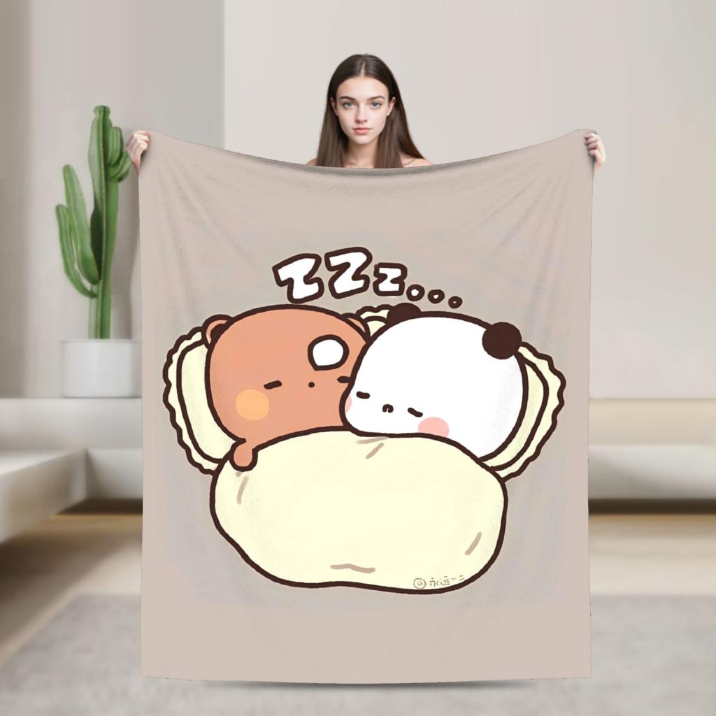 Soft BlanketGirls Boys Camping Bubu Dudu Flying Throw Blanket Flannel Bedspread For Couch Chair Sofa Bed Fashion Sofa Bed Cover