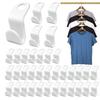 60/40/20Pcs Clothes Hanger Connector Hooks Plastic Cascading Organizer Rack Space Saving for Closet