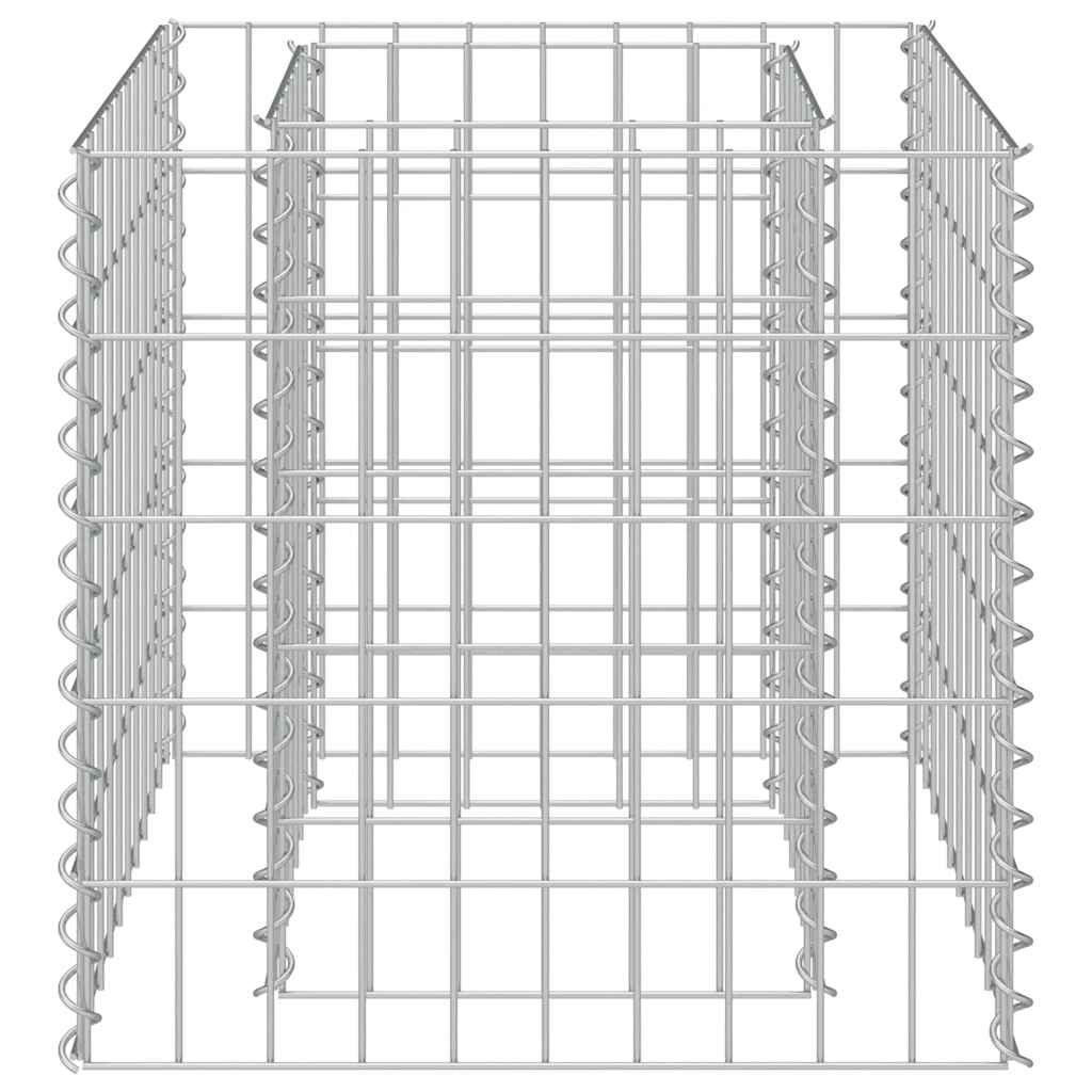 Gabion Raised Bed Galvanized Steel 50 * 50 * 50 cm
