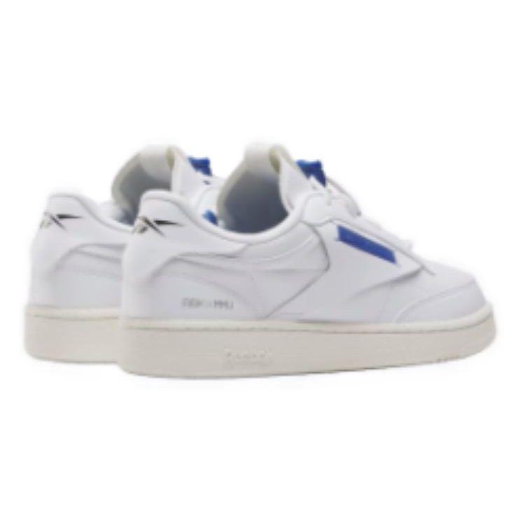 Reebok Club C 85 Vegan Milk Коллаборация Унисекс Обувь Белый Мел Векторный Синий Ретро Вдохновленные Теннисом Веганская Кожа Повседневные Кроссовки 100072089