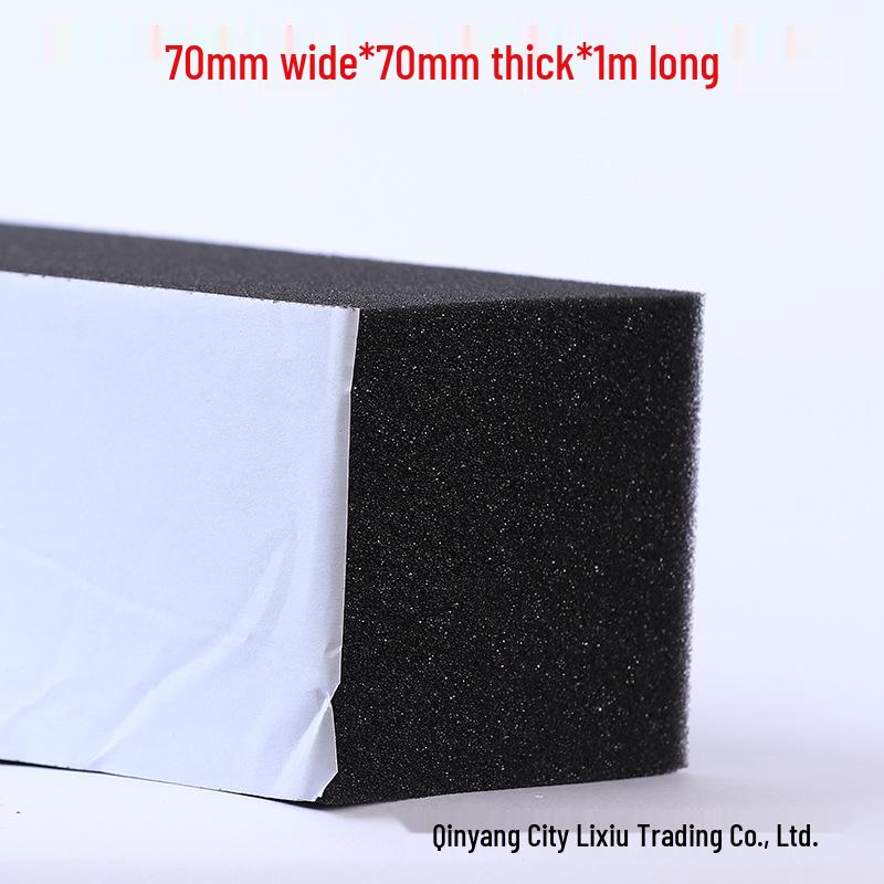Черный огнестойкий 30° мягкий ПУ поролон: Высокоэластичная, односторонняя клейкая пыленепроницаемая уплотнительная лента для электронных кабельных жгутов