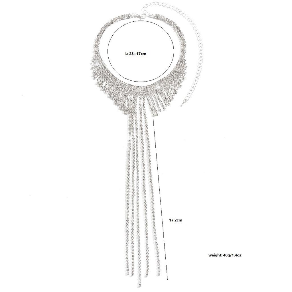 Accessories Multi-Color Zircon Wedding Necklace Earrings Bracelet Bridal Jewelry Set