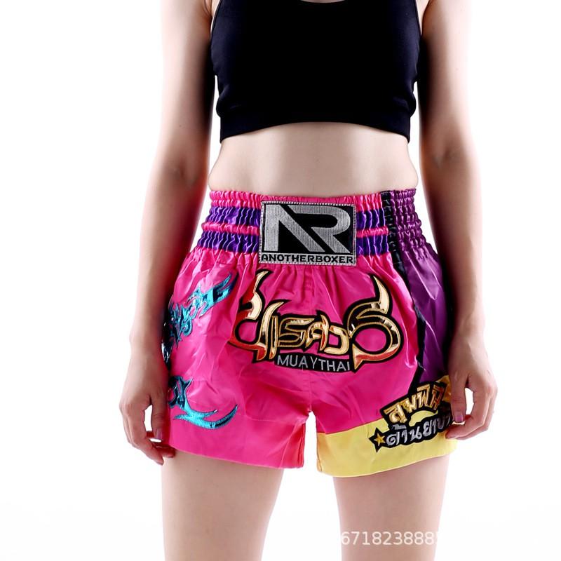MMA Boxing Shorts Men Women Training Muay Thai Kickboxing Combat Sports Gym Workout