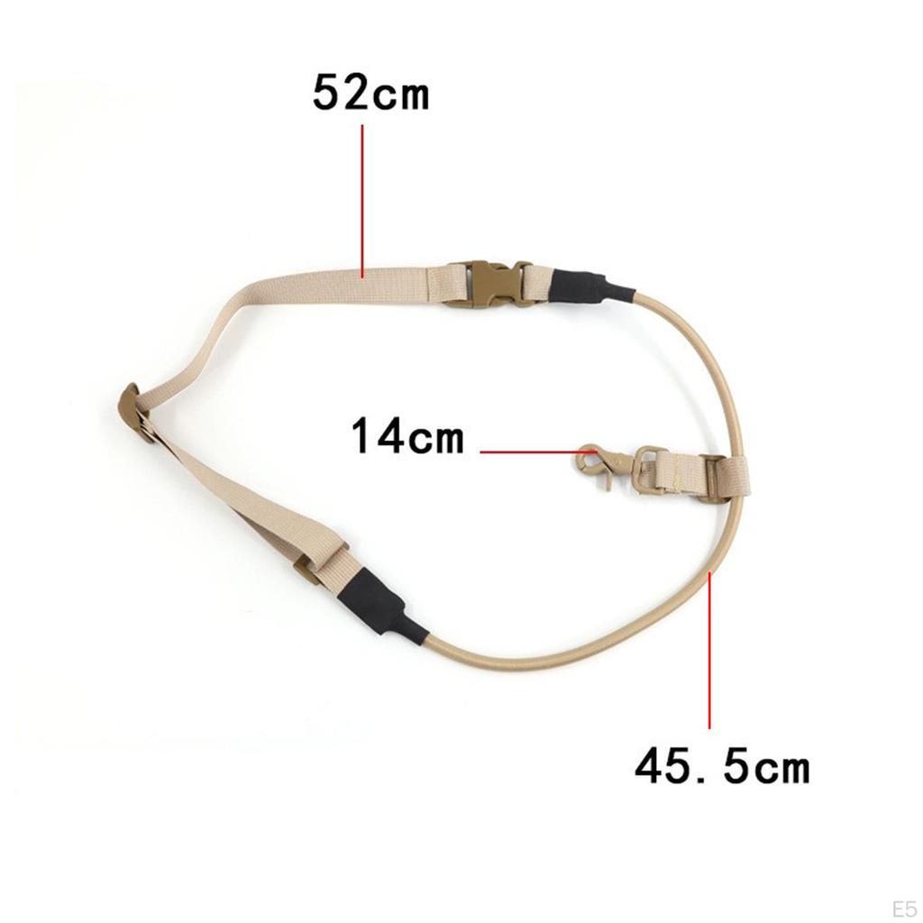 1 Point Sling Outdoor Connect Compact Multi Use Shoulder Strap Adjustable Bungee for Fishing