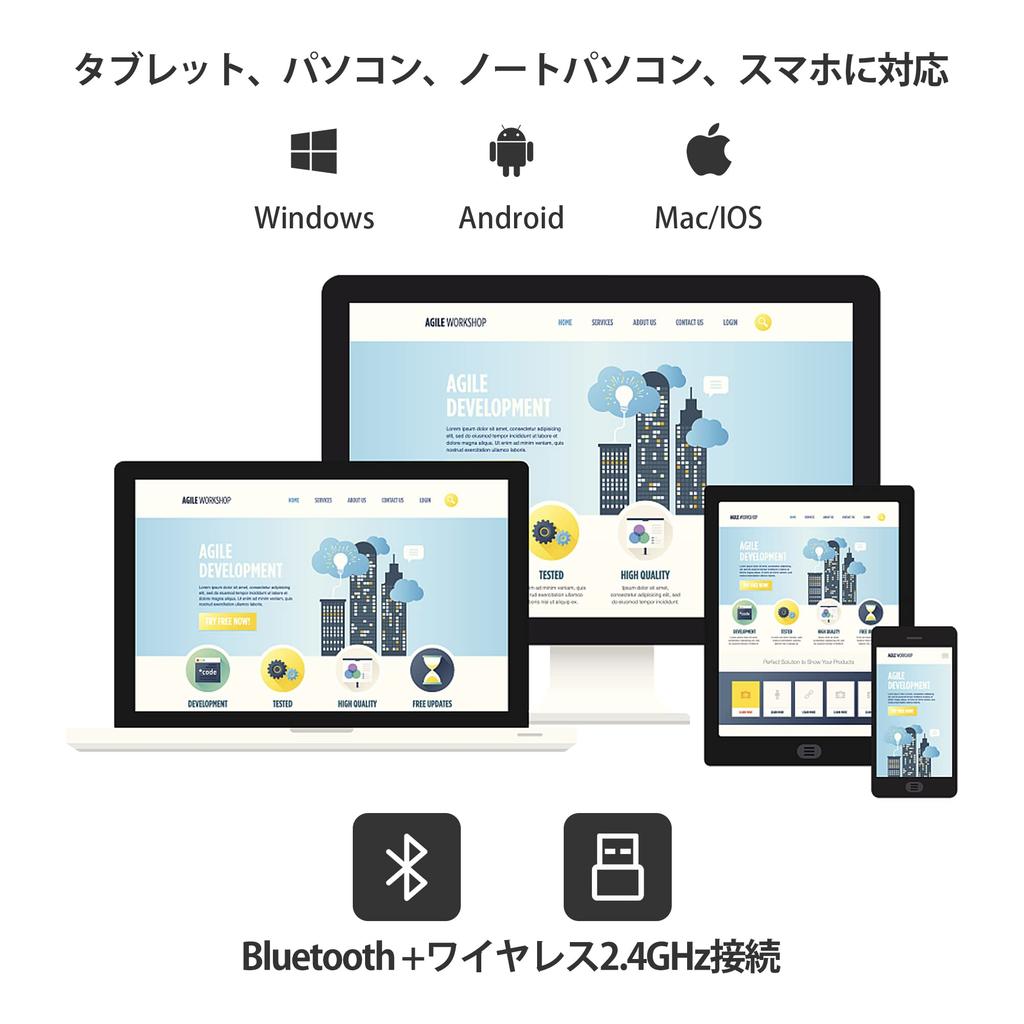 Беспроводная клавиатура и мышь Umechaser Bluetooth Легко подключается по Bluetooth Перезаряжаемая Легко совместима с и Раскладка США Набор, Клавиатура, Милый, Использовать,