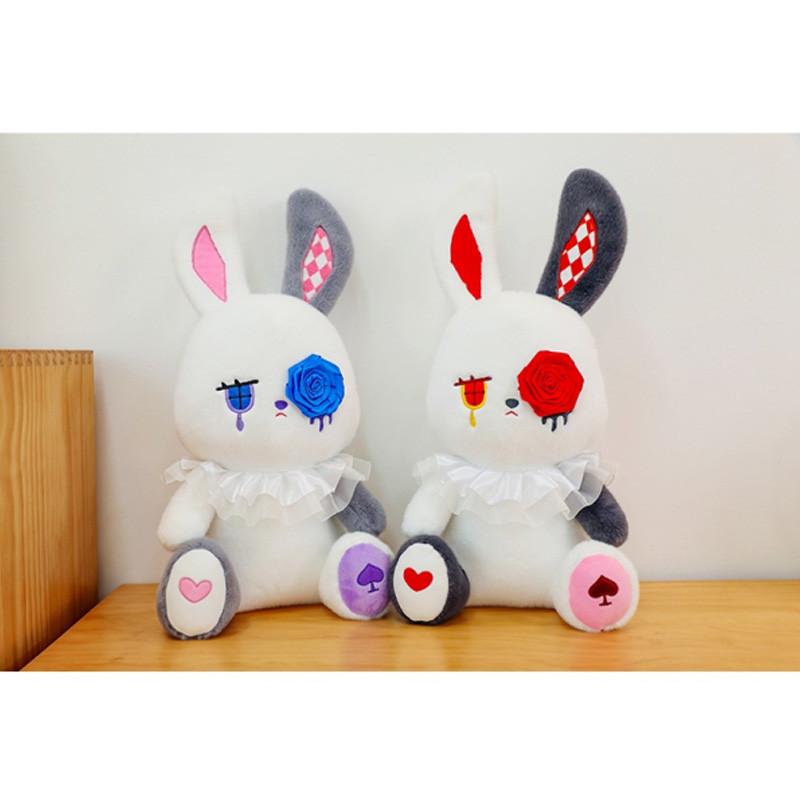 Adorable Rose-themed Plush Rabbit Toy Perfect For Halloween And Gift Giving