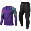 Мужской комплект джерси с длинными рукавами, вратарская рубашка, защитная тренировочная форма, вратарские брюки