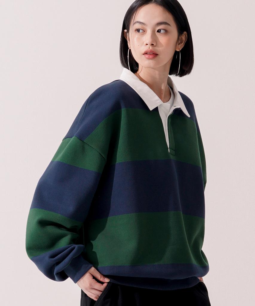 TWN Mahomes Collared Sweatshirt Deep Green Jymt3565