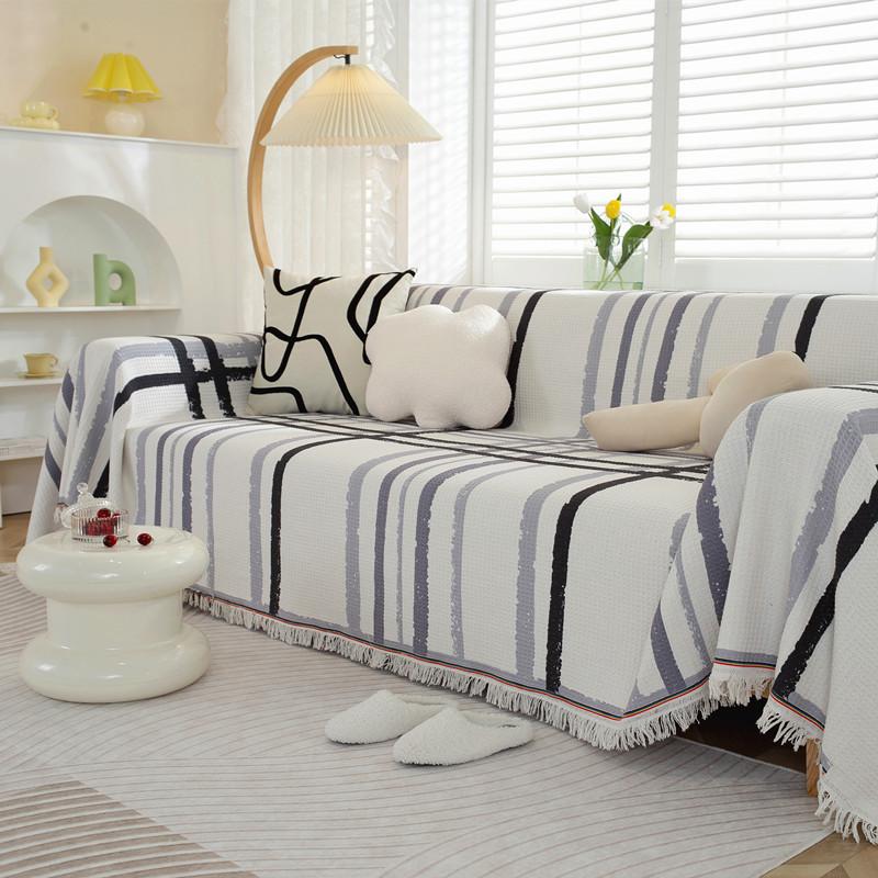 Диванные пледы Nordic Geometry для кемпинга, пикника, большого размера, для отдыха, пляжного полотенца, полиэстера, хлопкового диванного полотенца, одеяла