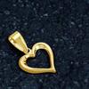 Lala Christie Heart Open Heart Necklace 18K Women's Top, Gold, lp103-0006-yg