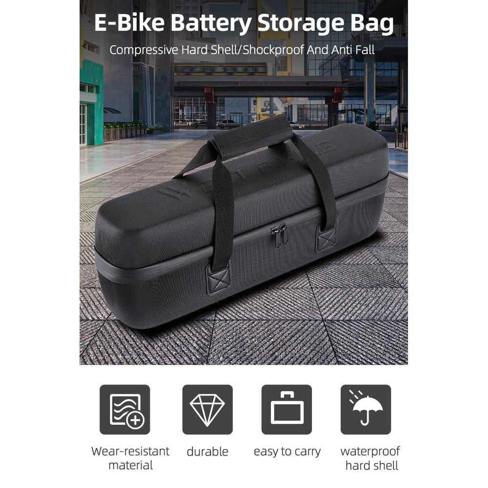 Сумка для хранения аккумулятора большой емкости для горного велосипеда, водонепроницаемая сумка для хранения аккумулятора для электронного велосипеда, сумки для