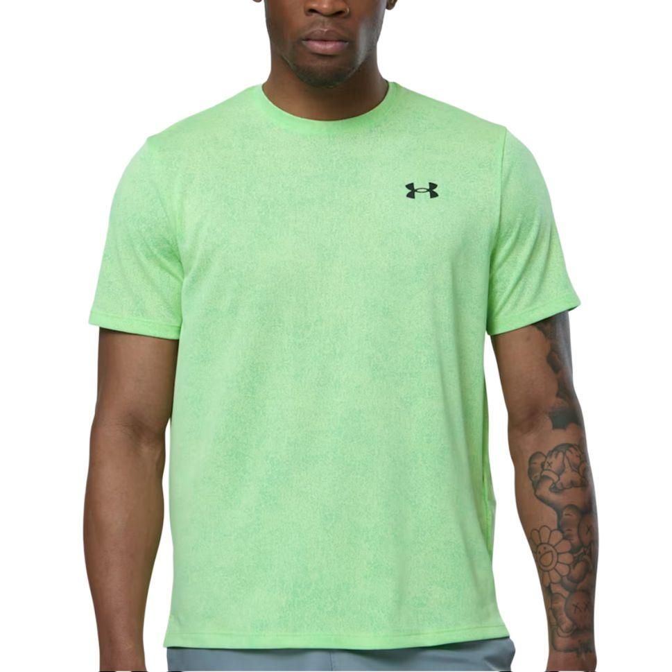 Under Armour T Shirts Men's Green Crew Neck Moderate 6005920-391