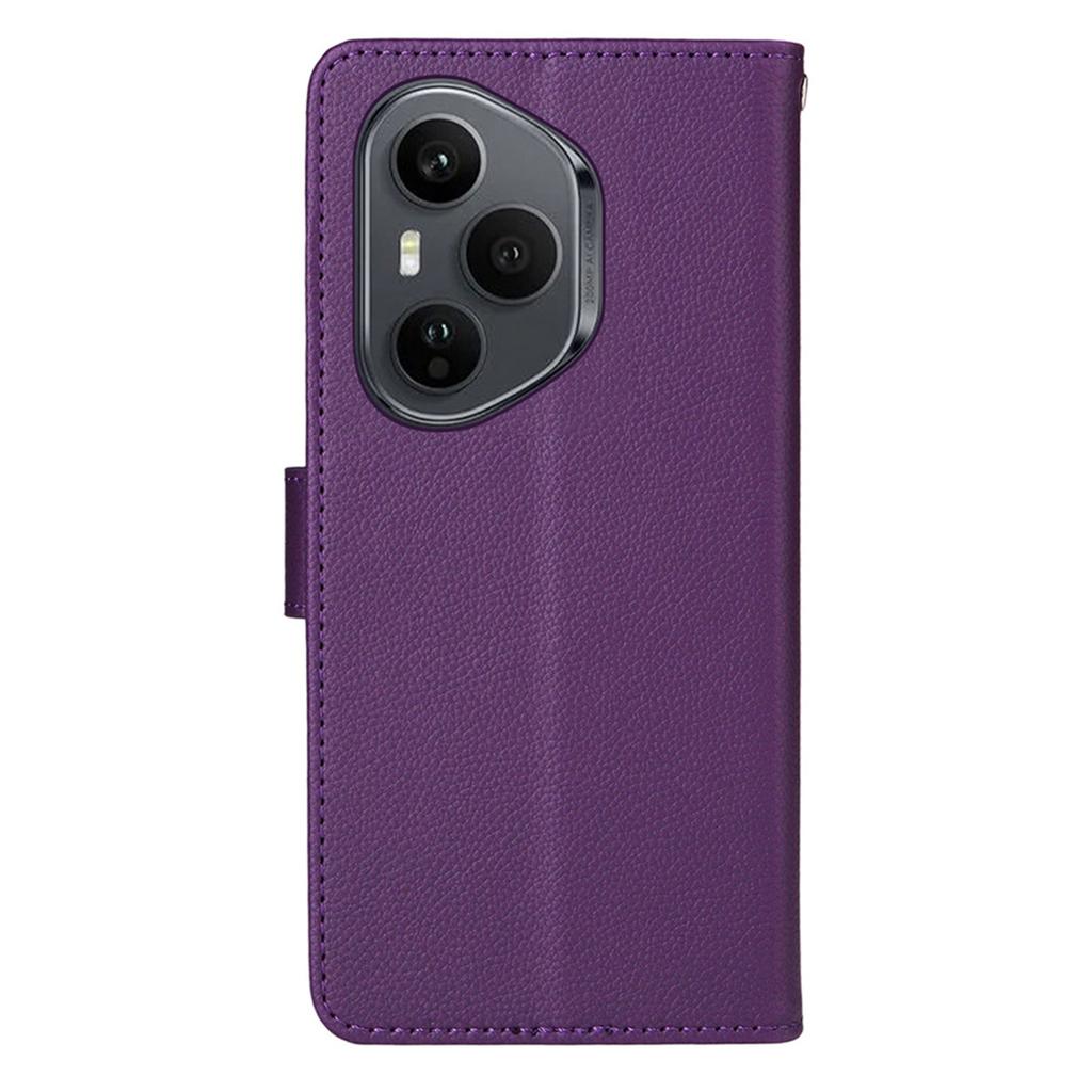 For Honor 400 Pro 5G (Global) Wallet Case with Strap RFID Blocking Leather Stand Phone Cover