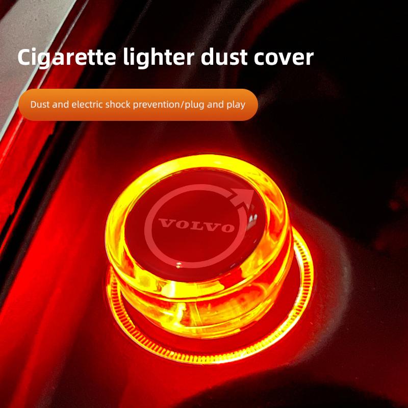 dwrzs5 For Volvo Car Outlet Cigarette Lighter Cover Socket Plug Cap For Volvo XC90 V90 V60 XC60 V40 EC40 EX40 S80 S60 S90 C40 XC40 V70