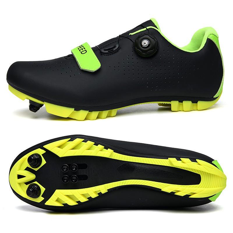 Unisex Cycling Shoes Road Mountain Bike SPD Clipless Pedals Breathable Rigid Sole Indoor Trainer Wide Fit
