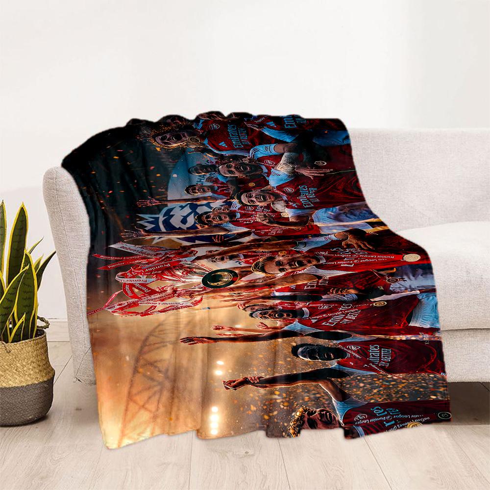 Arsenal Blanket Durable Comfort Suitable for Seaside Livingroom Bedding for All Seasons Playful Design Suitable for Gifting Relatives and Friends