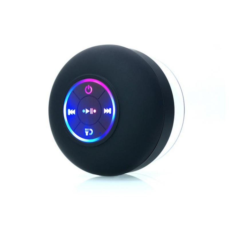Мини Bluetooth-колонка на присоске, водонепроницаемый микрофон hands-free для ванных комнат, бассейнов и пляжей