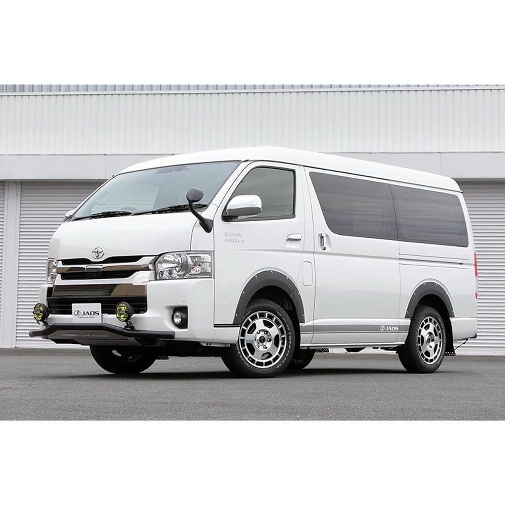 JAOS Fender Garnish Type-X Painted Matte Black for Hiace 200 Series B135201MB