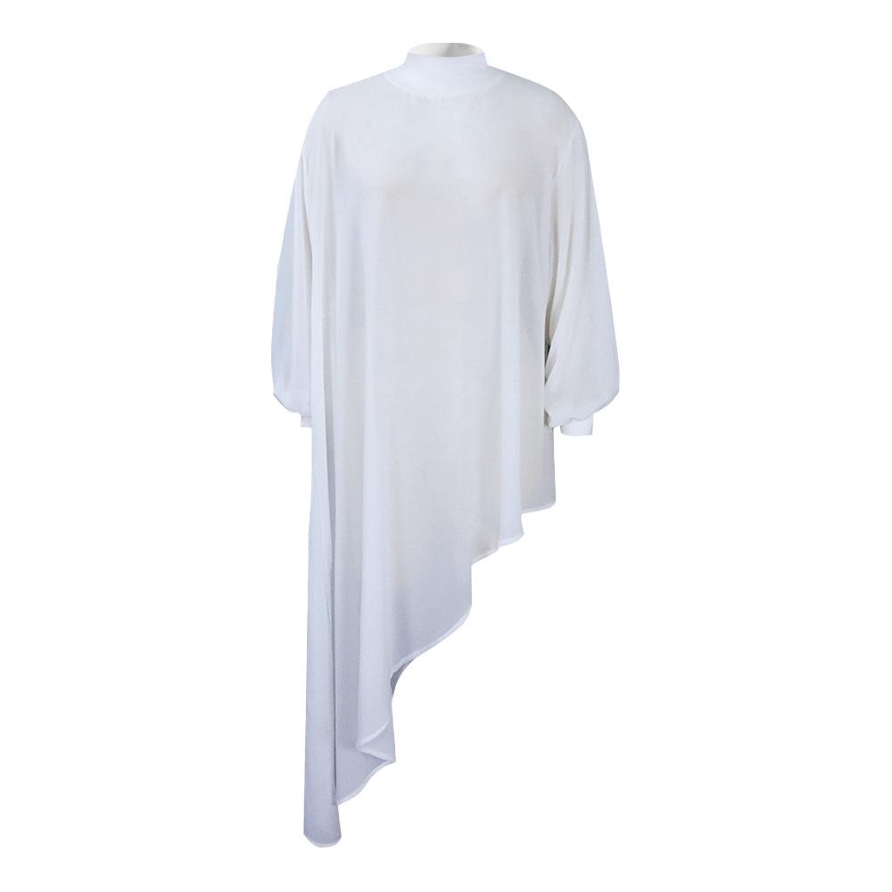 Женское летнее шифоновое платье нестандартного кроя больших размеров - Европейская и американская мода 2024