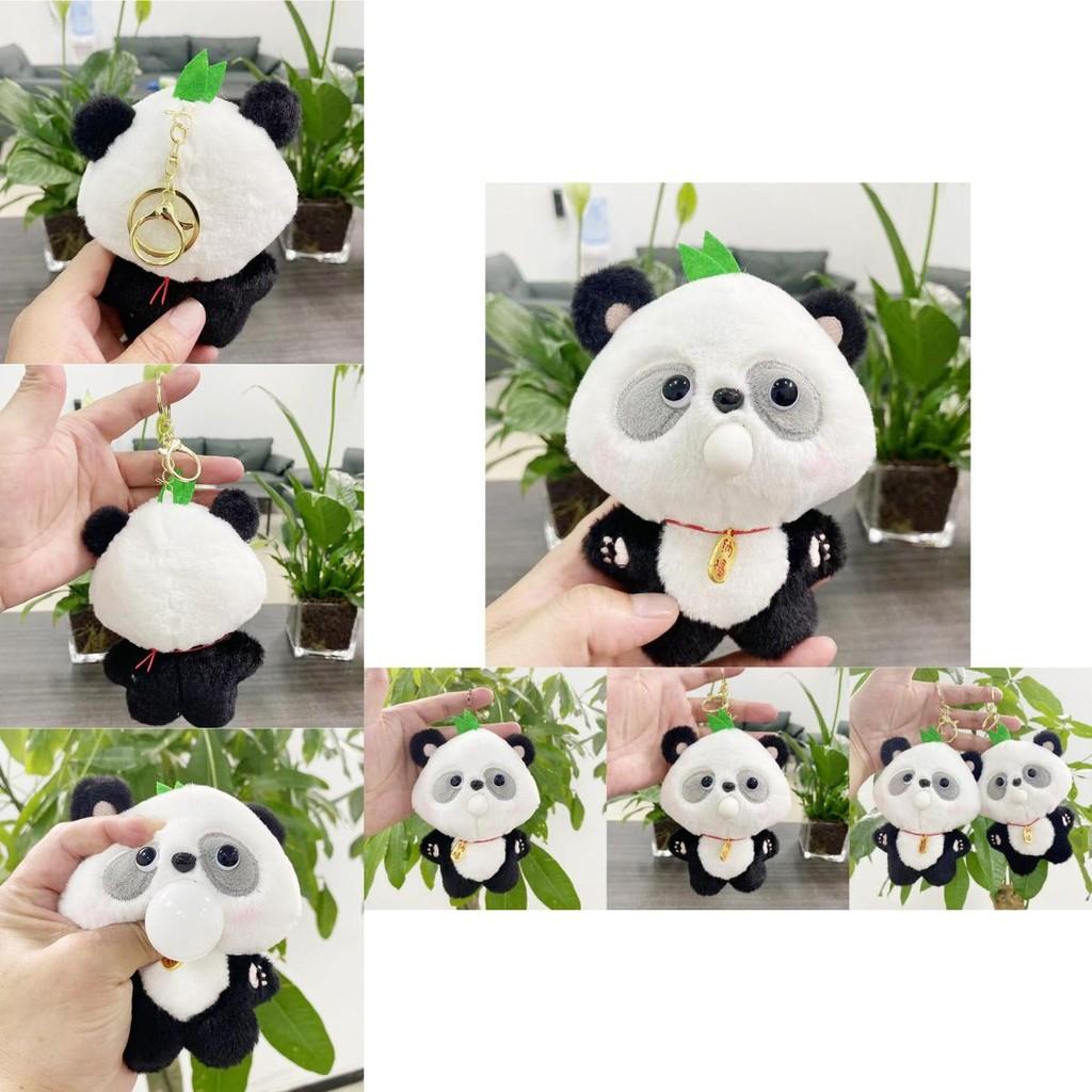 Enchanting Panda Plush Doll Keychain With Short Plush Texture Perfect For Collectors