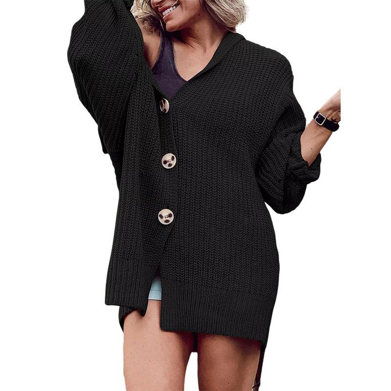 Vintage Harajuku Lantern Sleeve Women Cardigan Sweater Casual Korean Fall Streetwear Tops Coat Chic Lazy Wind Y2k Sweater