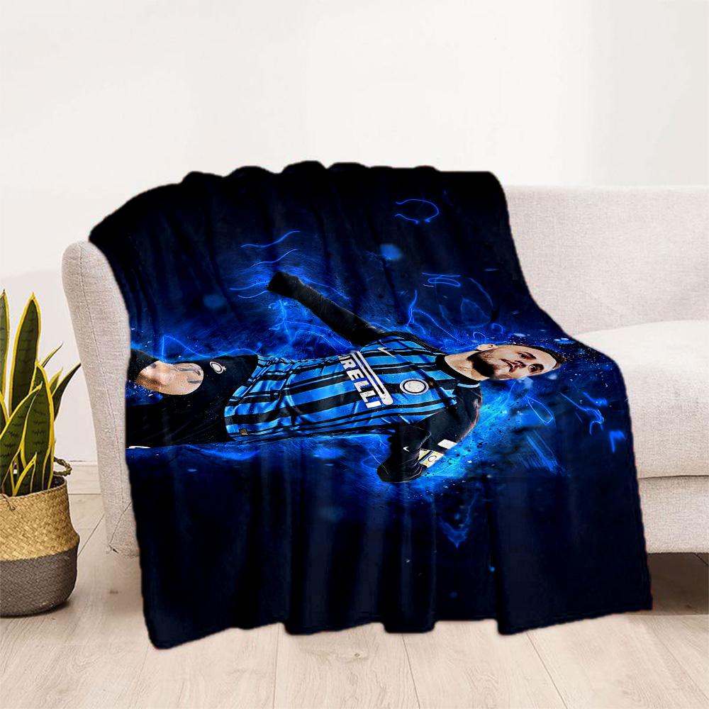 Argentina Football Player Blanket Ultra-Soft Perfect for Seaside Bed Office Chair Four Seasons Multipurpose Stylish Decor