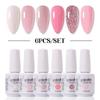 6PCS Nail Gel Set For Manicure Nails Art Design Glitter Color Gel Lacquer Soak Off Semi Permanent UV Gellak Kit