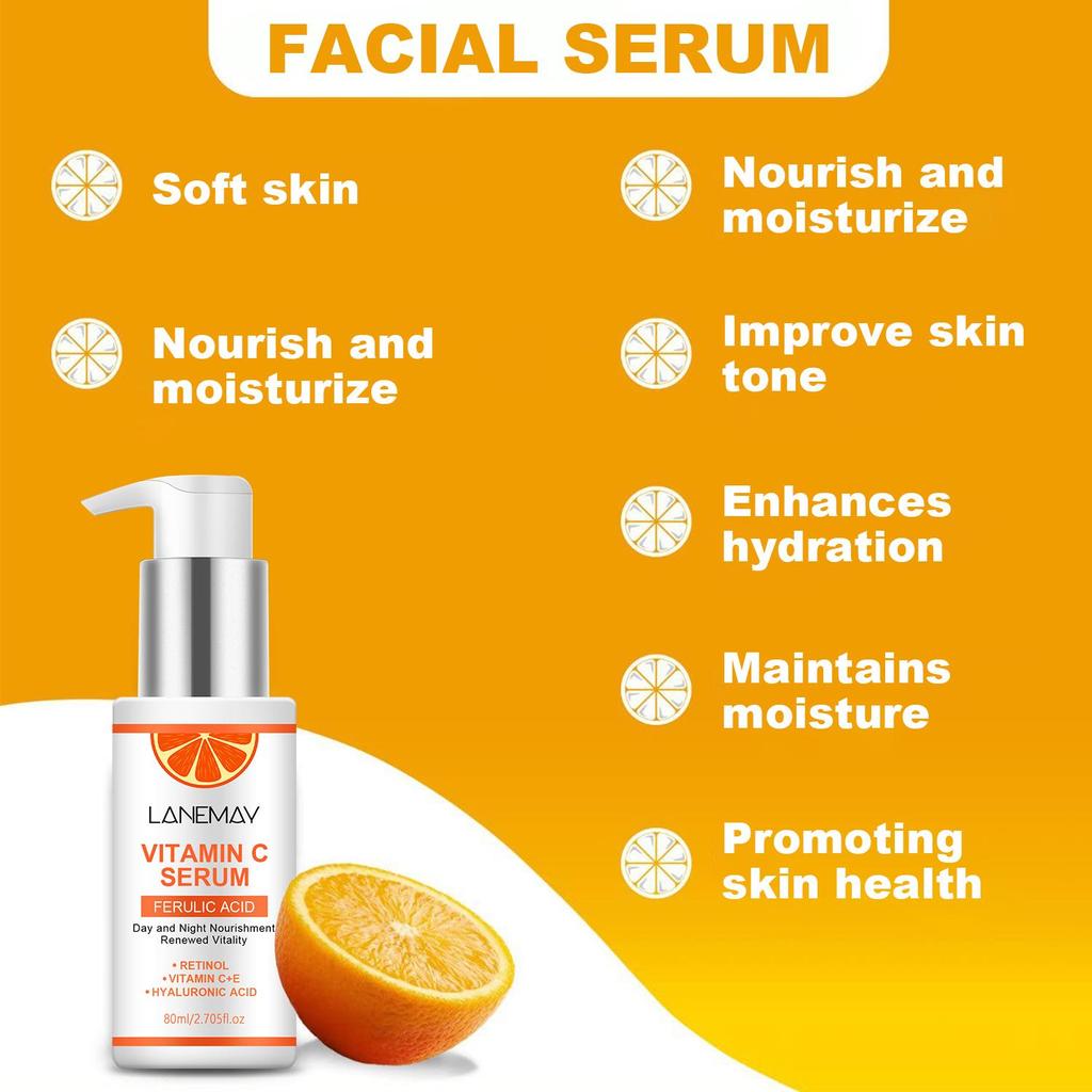 Сыворотка с витамином С, феруловой и гиалуроновой кислотами — увлажняет и наполняет кожу, восстанавливает сияние, улучшает тусклую кожу