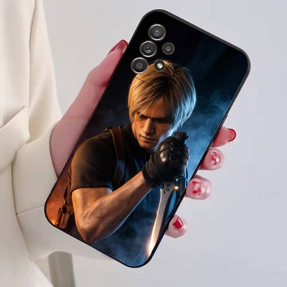 Чехол для телефона R-Residents Evil Леон Кеннеди для Samsung S25,S24,S21,S22,S23,S30,Ultra,S20,Plus,Fe, Мягкий силиконовый черный чехол