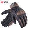 Real Leather Motorcycle Gloves Men Women Full Finger Touchscreen Windproof Riding Gear All Season