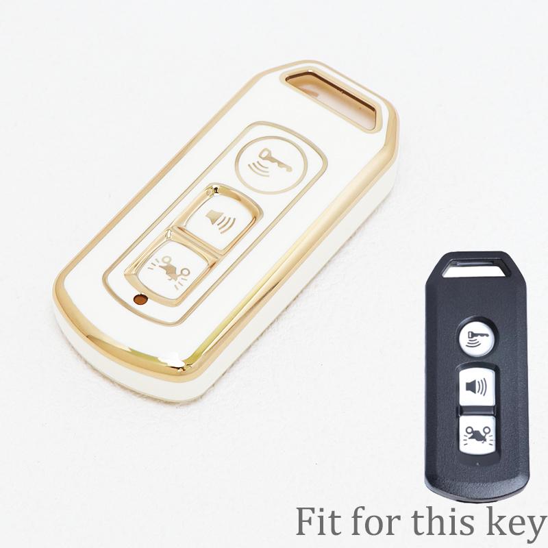 Для Honda PCX Forza 300 Airblade 125 C125 Super Cub Скутер Vario 150 3 кнопки ТПУ Чехол для автомобильного ключа Смарт Пульт управления Брелок Крышка