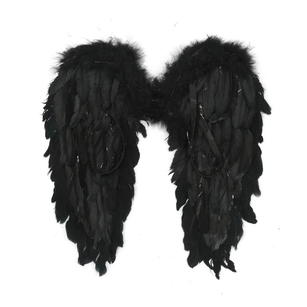 Black Cosplay Little Wings White Angel Wings Creative Feather Wings  Adult