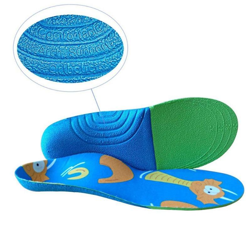 Cartoon Children's Orthotic Insole with Inner and Outer Octagonal Arch, Flat Foot, Outward Rotation Correction Arch Pad